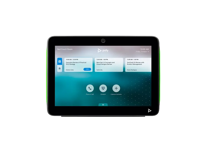 Vista frontal oficial del Poly TC10 Touch Controller 875K5AA