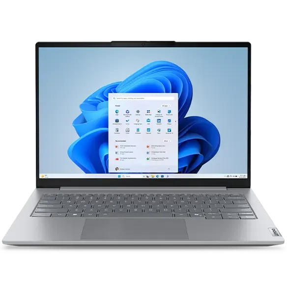 Vista frontal referencial de laptop Lenovo ThinkBook