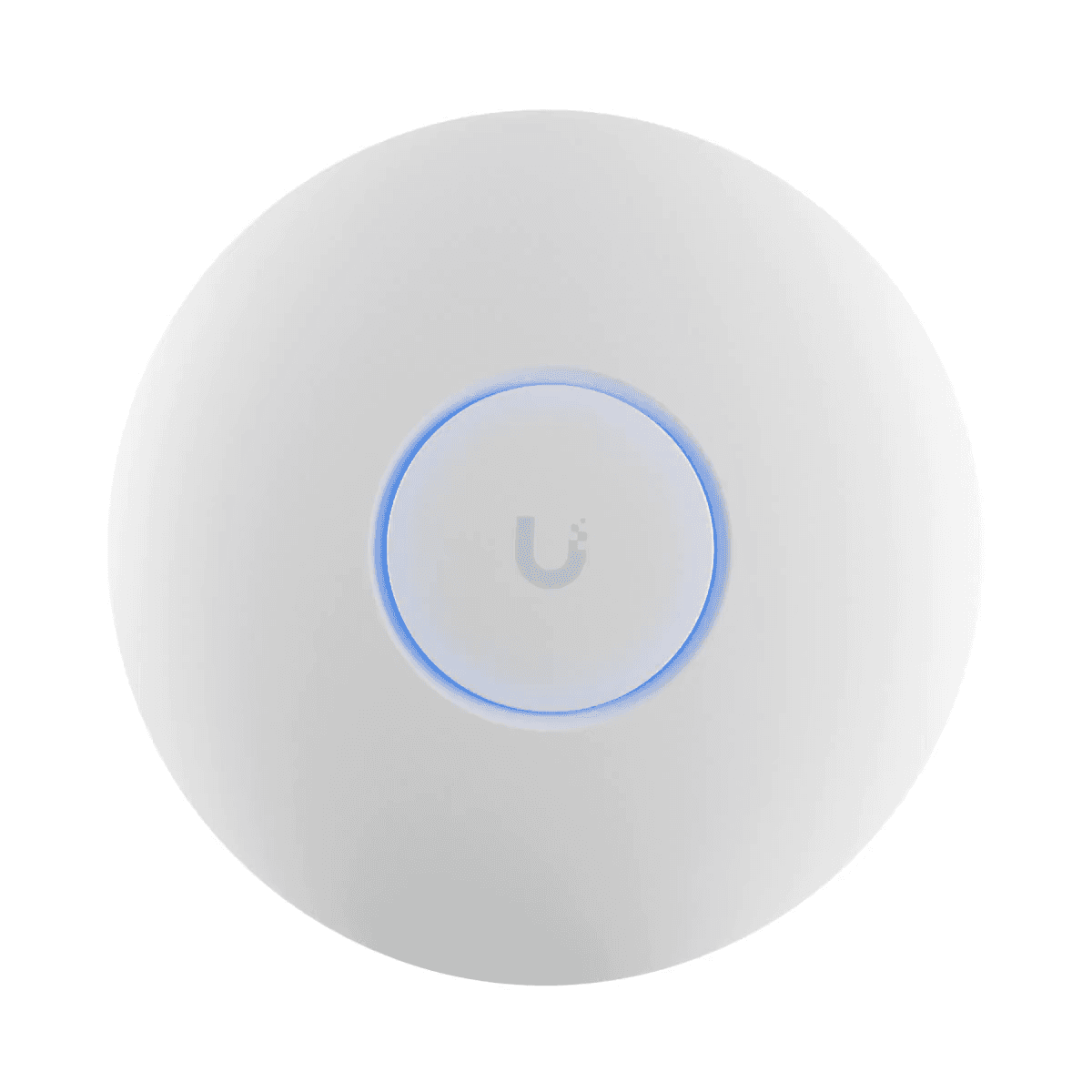 Vista frontal limpia del punto de acceso Ubiquiti UniFi U7 Lite