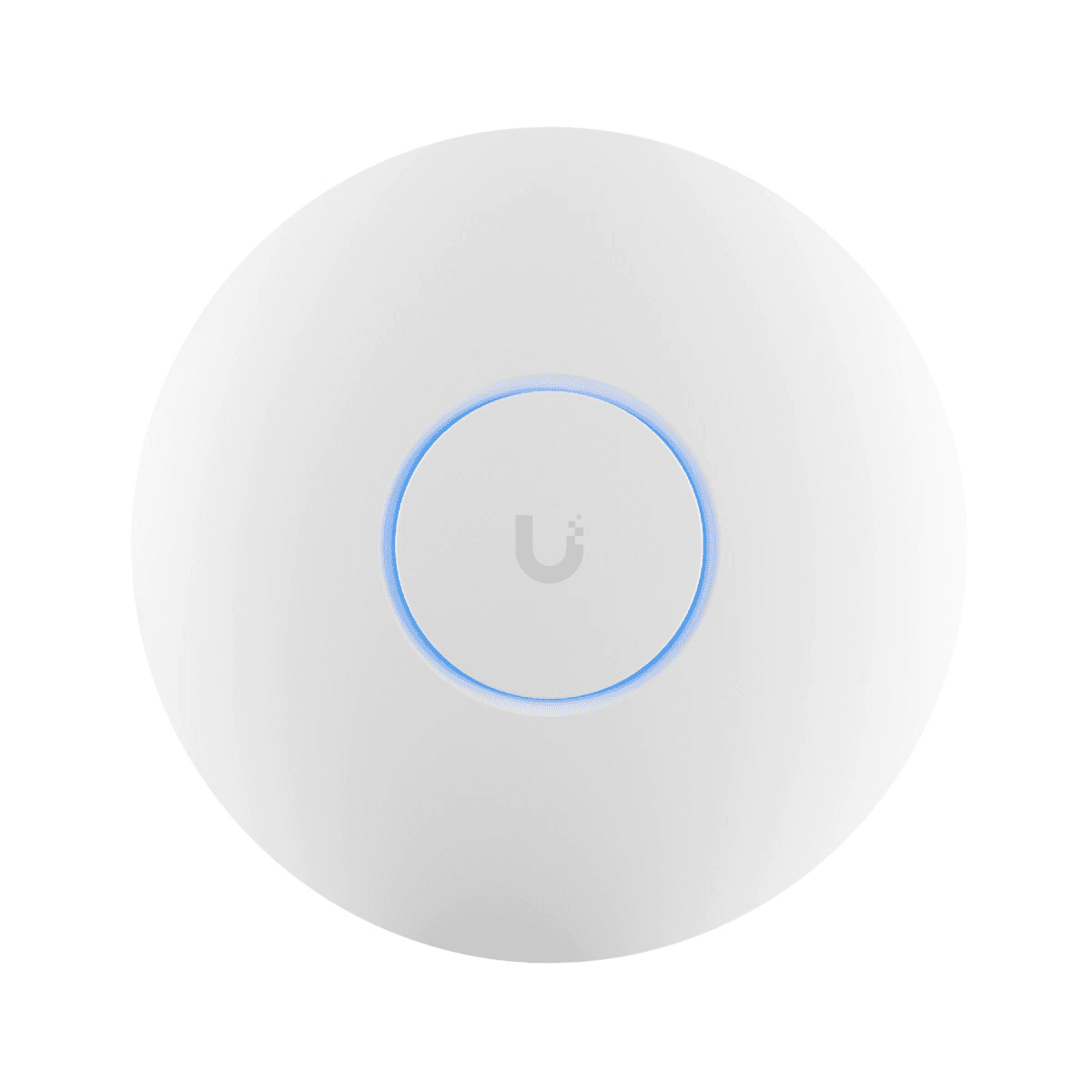 Vista frontal limpia del punto de acceso Ubiquiti UniFi U7 Pro