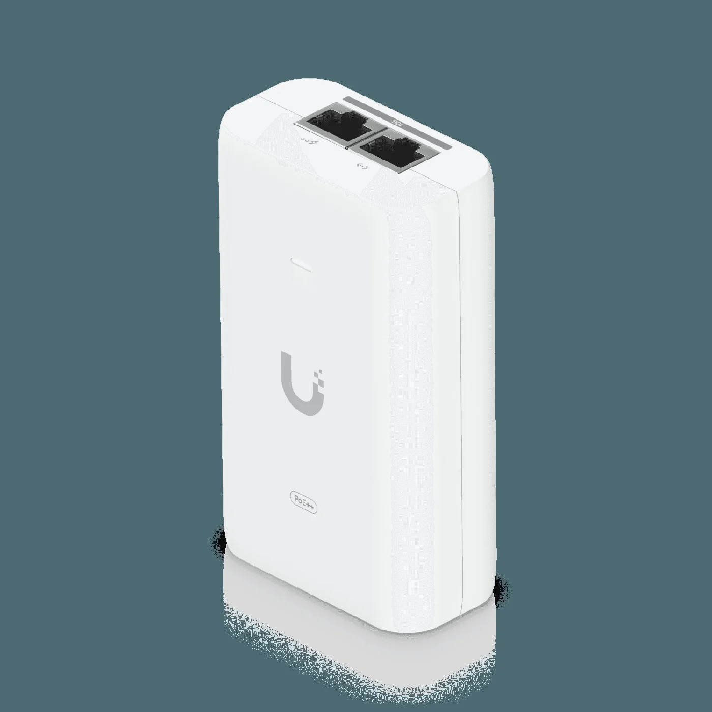 Vista angular oficial del adaptador Ubiquiti UACC-PoE++-10G