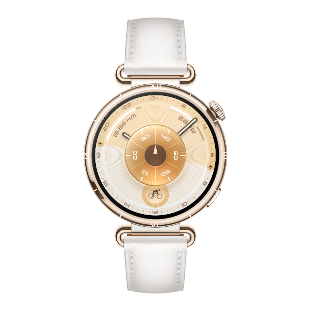 Vista frontal limpia del HUAWEI WATCH GT 6 de 41 mm blanco