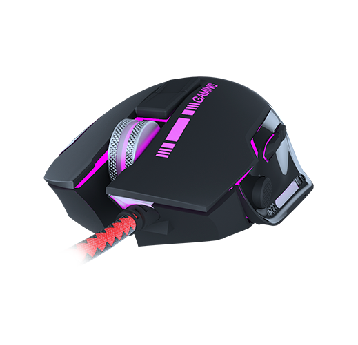Vista angular oficial del mouse gaming Xtech Combative XTM-720