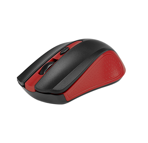 Vista oficial del mouse inalámbrico rojo Xtech XTM-310RD